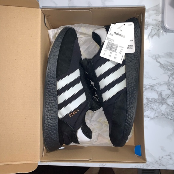 ADIDAS Iniki I-5923 Boost Sneaker Black White - Picture 7 of 8